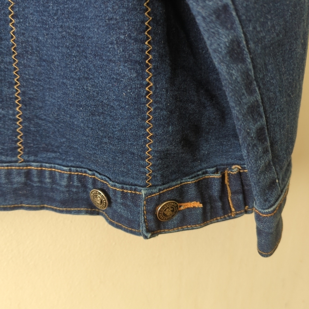 Vintage Baby Phat Women's Blue Denim Embroidered Logo Y2K/90s Jacket 23/24 - Picture 8 of 9